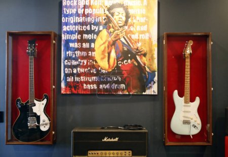 Foto de Tienda de guitarras Walt Grace Vintage. Miami, Florida, EE.UU.. - Imagen libre de derechos