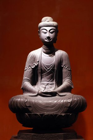 Museo de Historia Vietnamita. Amitabha Buddha. Dinastía Ly, siglo XI. Réplica. Ciudad Ho Chi Minh. Vietnam. 