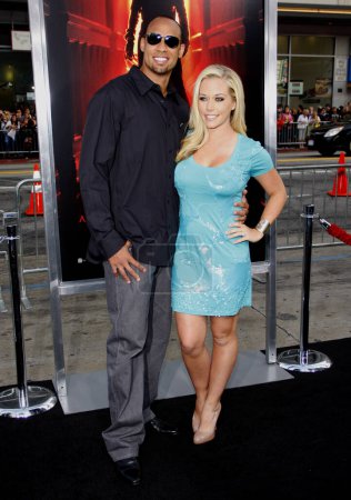 Photo for Kendra Wilkinson and Hank Baskett at the Los Angeles premiere of "A Nightmare On Elm Street" held at the Mann Chinese Theater in Hollywood, California, United States on April 27, - Royalty Free Image