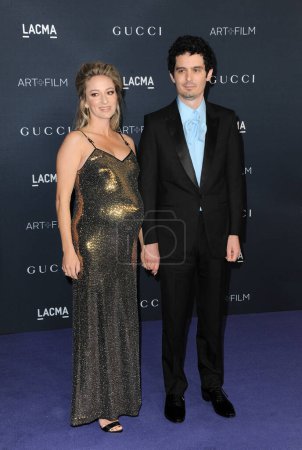 Photo for Damien Chazelle and Olivia Hamilton at the LACMA Art+Film Gala Presented By Gucci held at the Los Angeles County Museum of Art in Los Angeles, USA on November 5, 2022. - Royalty Free Image