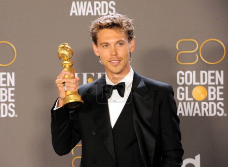 Foto de Austin Butler at the 80th Annual Golden Globe Awards held at the Beverly Hilton Hotel in Beverly Hills, USA on January 10, 2023. - Imagen libre de derechos