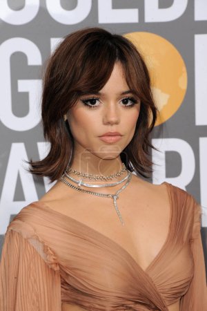 Foto de Jenna Ortega at the 80th Annual Golden Globe Awards held at the Beverly Hilton Hotel in Beverly Hills, USA on January 10, 2023. - Imagen libre de derechos