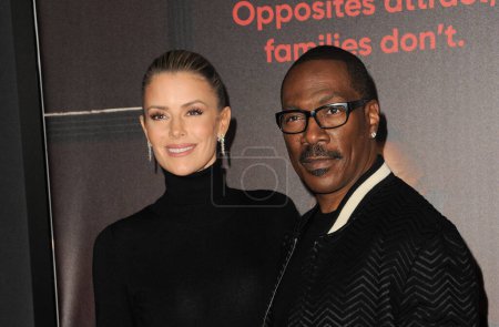 Photo for Eddie Murphy and Paige Butcher at the Los Angeles premiere of Netflix's 'You People' held at the Regency Village Theatre in Westwood, USA on January 17, 2023.. - Royalty Free Image