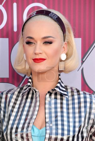 Foto de Katy Perry at the 2019 iHeartRadio Music Awards held at the Microsoft Theater in Los Angeles, USA on March 14, 2019. - Imagen libre de derechos