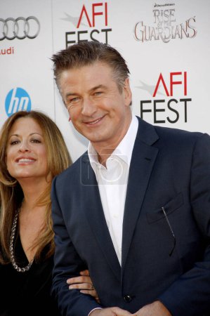 Photo for Alec Baldwin and Christina Steinberg  at the 2012 AFI Fest screening of "Rise of the Guardians" held at the Grauman's Chinese Theater in Los Angeles, California, United States on November 4, 2012. - Royalty Free Image