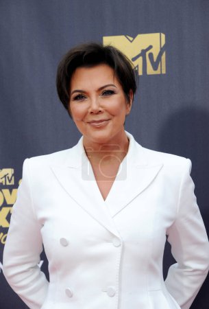 Photo for Kris Jenner at the 2018 MTV Movie And TV Awards held at the Barker Hangar in Santa Monica, USA on June 16, 2018. - Royalty Free Image