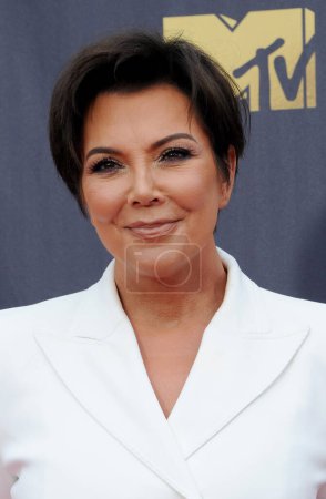 Photo for Kris Jenner at the 2018 MTV Movie And TV Awards held at the Barker Hangar in Santa Monica, USA on June 16, 2018. - Royalty Free Image