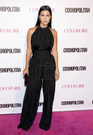 Foto de Kourtney Kardashian en la celebración del 50º cumpleaños de Cosmopolitan Magazine celebrada en Ysabel, West Hollywood, EE.UU., el 12 de octubre de 2015. - Imagen libre de derechos
