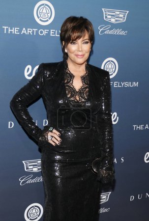 Photo for Kris Jenner at the Art Of Elysium's 12th Annual Heaven Celebration held at the Private Venue in Los Angeles, USA on January 5, 2019. - Royalty Free Image