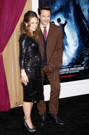 Photo for Robert Downey Jr and Susan Downey at the Los Angeles premiere of 'Sherlock Holmes: A Game Of Shadows' held at the Regency Village Theatre in Westwood on November 6, 2011. - Royalty Free Image