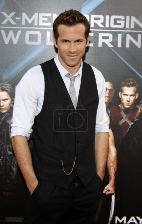 Photo for Ryan Reynolds at the Los Angeles premiere of 'X-Men Origins: Wolverine' held at the Grauman's Chinese Theatre in Hollywood on April 28, 2009. - Royalty Free Image