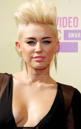 Photo for Miley Cyrus at the 2012 MTV Video Music Awards held at the Staples Center in Los Angeles, United States on September 6, 2012. - Royalty Free Image