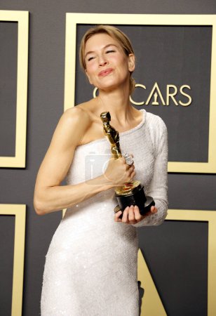 Foto de Renee Zellweger en los 92nd Academy Awards - Sala de prensa celebrada en el Dolby Theatre en Hollywood, EE.UU. el 9 de febrero de 2020
. - Imagen libre de derechos