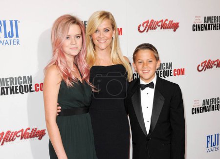 Photo for Reese Witherspoon, Ava Phillippe and Deacon Phillippe at the 29th American Cinematheque Award Honoring Reese Witherspoon held at the Hyatt Regency Century Plaza in Los Angeles on October 30, 2015. - Royalty Free Image