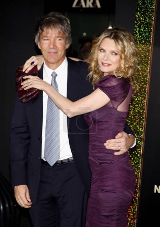 Photo for David E. Kelley and Michelle Pfeiffer at the Los Angeles premiere of 'New Year's Eve' held at the Grauman's Chinese Theatre in Hollywood on December 5, 2011. - Royalty Free Image
