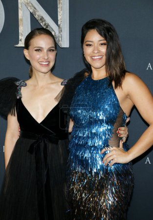 Photo for Natalie Portman and Gina Rodriguez at the Los Angeles premiere of 'Annihilation' held at the Regency Village Theater in Westwood, USA on February 13, 2018. - Royalty Free Image