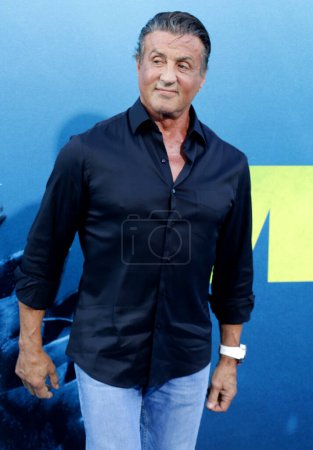 Foto de Sylvester Stallone en el estreno en Los Ángeles de 'The Meg' celebrado en el TCL Chinese Theatre IMAX en Hollywood, EE.UU. el 6 de agosto de 2018
. - Imagen libre de derechos