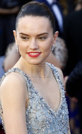 Foto de Daisy Ridley at the 88th Annual Academy Awards held at the Hollywood & Highland Center in Hollywood, USA on February 28, 2016. - Imagen libre de derechos