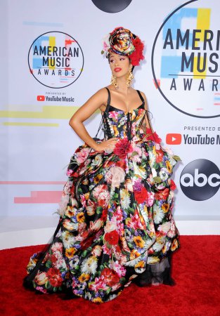 Foto de Cardi B en los American Music Awards 2018 celebrados en el Microsoft Theater en Los Ángeles, EE.UU. el 9 de octubre de 2018
. - Imagen libre de derechos