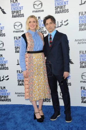 Photo for Greta Gerwig and Noah Baumbach at the 35th Annual Film Independent Spirit Awards held at the Santa Monica Beach in Santa Monica, USA on February 8, 2020. - Royalty Free Image