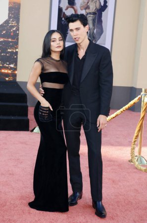 Photo for Vanessa Hudgens and Austin Butler at the Los Angeles premiere of 'Once Upon a Time In Hollywood' held at the TCL Chinese Theatre IMAX in Hollywood, USA on July 22, 2019. - Royalty Free Image