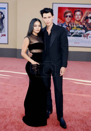 Photo for Vanessa Hudgens and Austin Butler at the Los Angeles premiere of 'Once Upon a Time In Hollywood' held at the TCL Chinese Theatre IMAX in Hollywood, USA on July 22, 2019. - Royalty Free Image