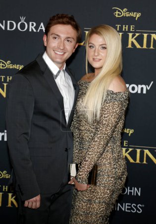 Photo for Daryl Sabara and Meghan Trainor at the World premiere of 'The Lion King' held at the Dolby Theatre in Hollywood, USA on July 9, 2019. - Royalty Free Image