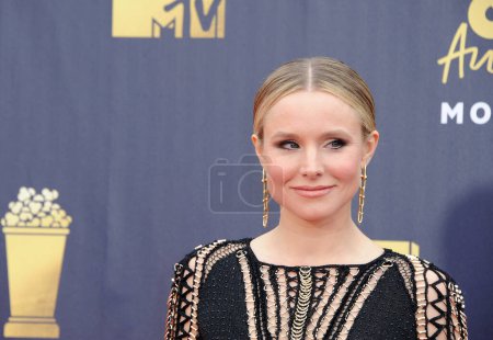 Photo for Kristen Bell at the 2018 MTV Movie And TV Awards held at the Barker Hangar in Santa Monica, USA on June 16, 2018. - Royalty Free Image