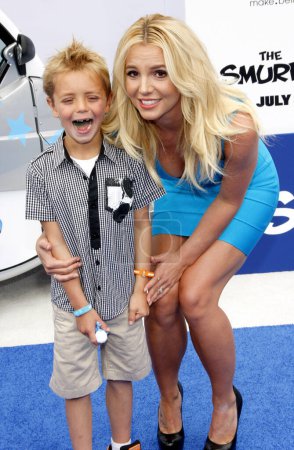 Photo for Britney Spears and Sean Federline at the Los Angeles premiere of 'Smurfs' held at the Regency Village Theater in Westwood, Los Angeles, USA on July 28, 2013. - Royalty Free Image
