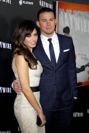 Photo for HOLLYWOOD, USA - JANUARY 5: Channing Tatum and Jenna Dewan at the Los Angeles premiere of 'Haywire' held at the DGA Theater in Hollywood, USA on January 5, 2012. - Royalty Free Image