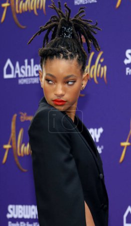 Téléchargez les photos : Willow Smith lors de la première de 'Aladdin' à Los Angeles au El Capitan Theatre à Hollywood, USA le 21 mai 2019
. - en image libre de droit