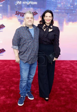 Photo for Meredith Salenger and Patton Oswalt at the premiere of 'Spider-Man: Across the Spider-Verse' held at the Regency Village Theater in Westwood, USA on May 30, 2023. - Royalty Free Image