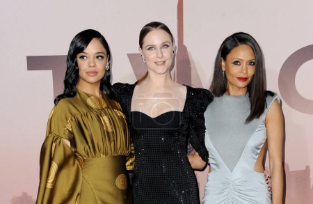 Photo for Evan Rachel Wood, Thandie Newton and Tessa Thompson at the HBO's 'Westworld' Season 3 premiere held at the TCL Chinese Theatre in Hollywood, USA on March 5, 2020. - Royalty Free Image