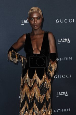 Foto de Jodie Turner-Smith en la Gala de Cine LACMA Art + presentada por Gucci celebrada en el Museo de Arte del Condado de Los Ángeles en Los Ángeles, EE.UU. el 5 de noviembre de 2022. - Imagen libre de derechos