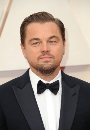 Téléchargez les photos : Leonardo DiCaprio lors de la 92e cérémonie des Oscars au Dolby Theatre à Hollywood, États-Unis, le 9 février 2020
. - en image libre de droit