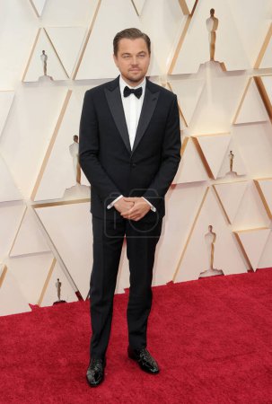 Téléchargez les photos : Leonardo DiCaprio lors de la 92e cérémonie des Oscars au Dolby Theatre à Hollywood, États-Unis, le 9 février 2020
. - en image libre de droit