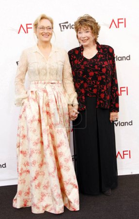 Photo for Meryl Streep and Shirley MacLaine at the 40th AFI Life Achievement Award Honoring Shirley MacLaine held at the Sony Studios in Los Angeles on June 7, 2012. - Royalty Free Image