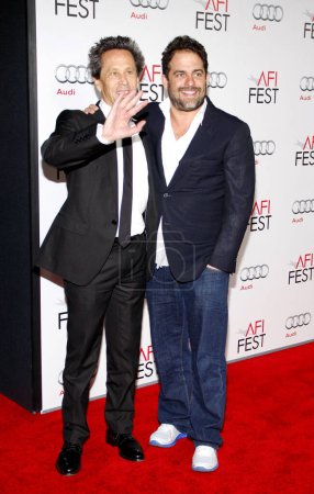 Téléchargez les photos : Brian Grazer et Brett Ratner à l'AFI Fest 2011 Soirée d'ouverture Gala Première mondiale de "J. Edgar" au Grauman's Chinese Theater à Hollywood, Californie, États-Unis le 3 novembre 2011. - en image libre de droit