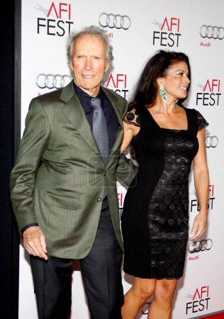 Photo for Dina Eastwood and Clint Eastwood at the AFI FEST 2011 Opening Night Gala World Premiere Of 'J. Edgar' held at the Grauman's Chinese Theatre in Hollywood, USA on November 3, 2011 - Royalty Free Image
