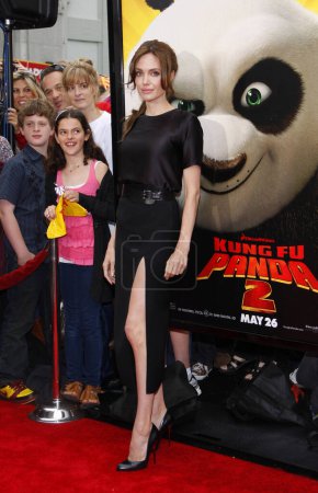 Photo for Angelina Jolie at the Los Angeles premiere of 'Kung Fu Panda 2' held at the Grauman's Chinese Theater in Hollywood, USA on May 22, 2011. - Royalty Free Image
