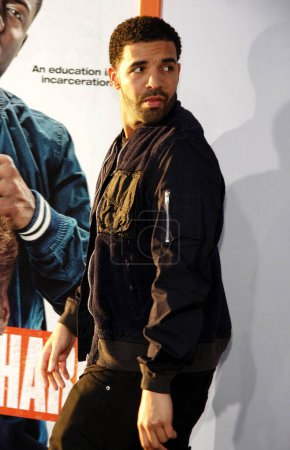 Photo for Rapper Drake at the World premiere of 'Get Hard' held at the TCL Chinese Theater IMAX in Hollywood, USA on March 25, 2015. - Royalty Free Image