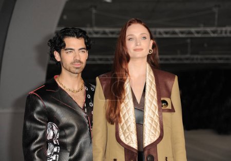 Photo for Joe Jonas and Sophie Turner at the 2nd Annual Academy Museum Gala held at the Academy Museum of Motion Pictures in Los Angeles, USA on October 15, 2022. - Royalty Free Image