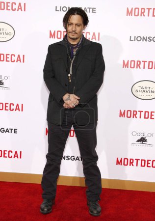 Photo for Johnny Depp at the World premiere of 'Mortdecai' held at the TCL Chinese Theater in Hollywood, USA on January 21, 2015. - Royalty Free Image