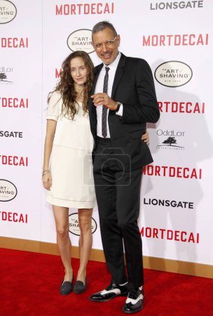 Photo for Jeff Goldblum and Emilie Livingston at the World premiere of 'Mortdecai' held at the TCL Chinese Theater in Hollywood, USA on January 21, 2015. - Royalty Free Image
