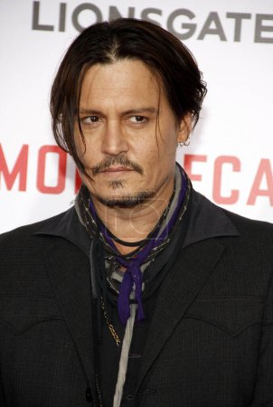 Foto de Johnny Depp en el estreno mundial de 'Mortdecai' celebrado en el TCL Chinese Theater en Hollywood, EE.UU. el 21 de enero de 2015. - Imagen libre de derechos