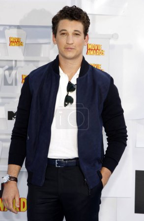 Photo for Miles Teller at the 2015 MTV Movie Awards held at the Nokia Theatre L.A. Live in Los Angeles, USA on April 12, 2015. - Royalty Free Image