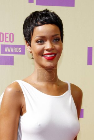 Foto de Rihanna en el 2012 MTV Video Music Awards celebrado en el Staples Center en Los Ángeles, EE.UU. el 6 de septiembre de 2012. - Imagen libre de derechos