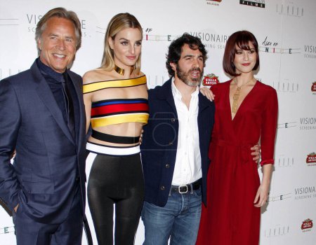 Photo for Don Johnson, Katie Nehra, Chris Messina and Mary Elizabeth Winstead at the World premiere of 'Alex of Venice' held at the London Hotel in West Hollywood, USA on April 8, 2015. - Royalty Free Image