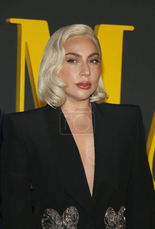 Foto de Lady Gaga en la proyección especial del 'Maestro' de Netflix celebrada en el Academy Museum of Motion Pictures en Los Ángeles, EE.UU. el 12 de diciembre de 2023. - Imagen libre de derechos