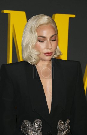Foto de Lady Gaga en la proyección especial del 'Maestro' de Netflix celebrada en el Academy Museum of Motion Pictures en Los Ángeles, EE.UU. el 12 de diciembre de 2023. - Imagen libre de derechos